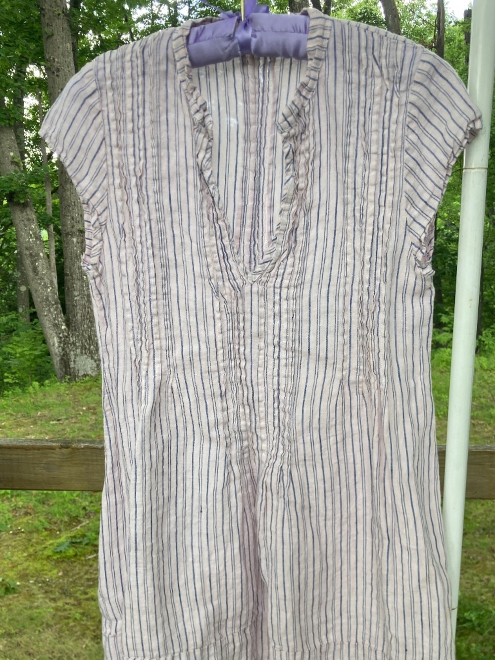 100% Linen CP Shades Cap Sleeve Regina Tunic / S